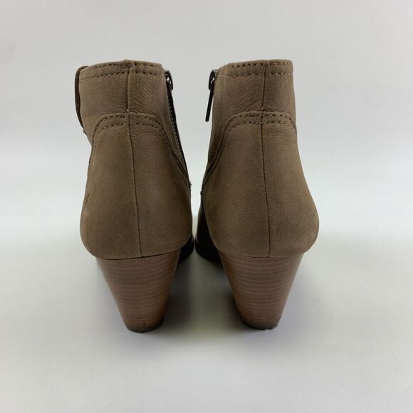 Frye Rory Bootie Dusty Rose Suede Low Heel Side Zip Ankle Boho Western Women 7.5 - Picture 5 of 15